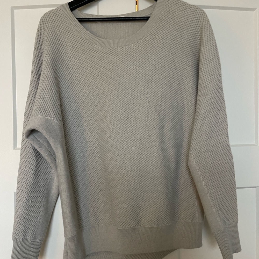 Athleta Light Gray Women's Crew Neck Sweater